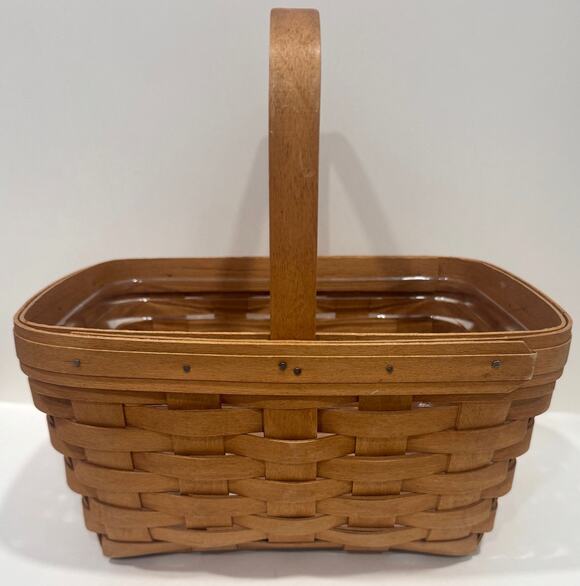 Longaberger Other - LONGABERGER Large Basket 2006 Handmade Woven USA Liner Cottage